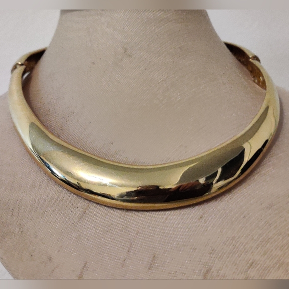Vintage Oscar De La Renta Hinged Chocker Necklace - Picture 2 of 15